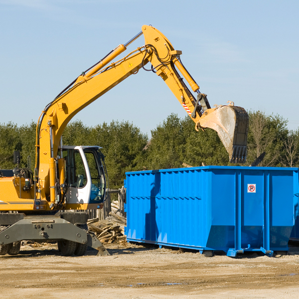 what size residential dumpster rentals are available in Jacksonville